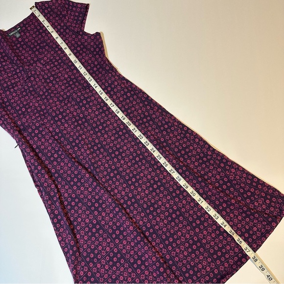 Toad & Co Rosemarie Dress Geo Floral Print Eco Knit - Picture 7 of 7